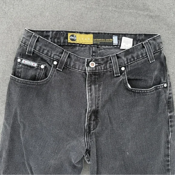 Vintage LEVIS SilverTab Lean Jeans 32x30 Gray 100% Cotton MADE IN